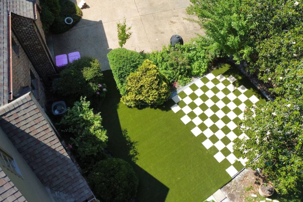 residential artificial grass lawn in Atlanta, GA