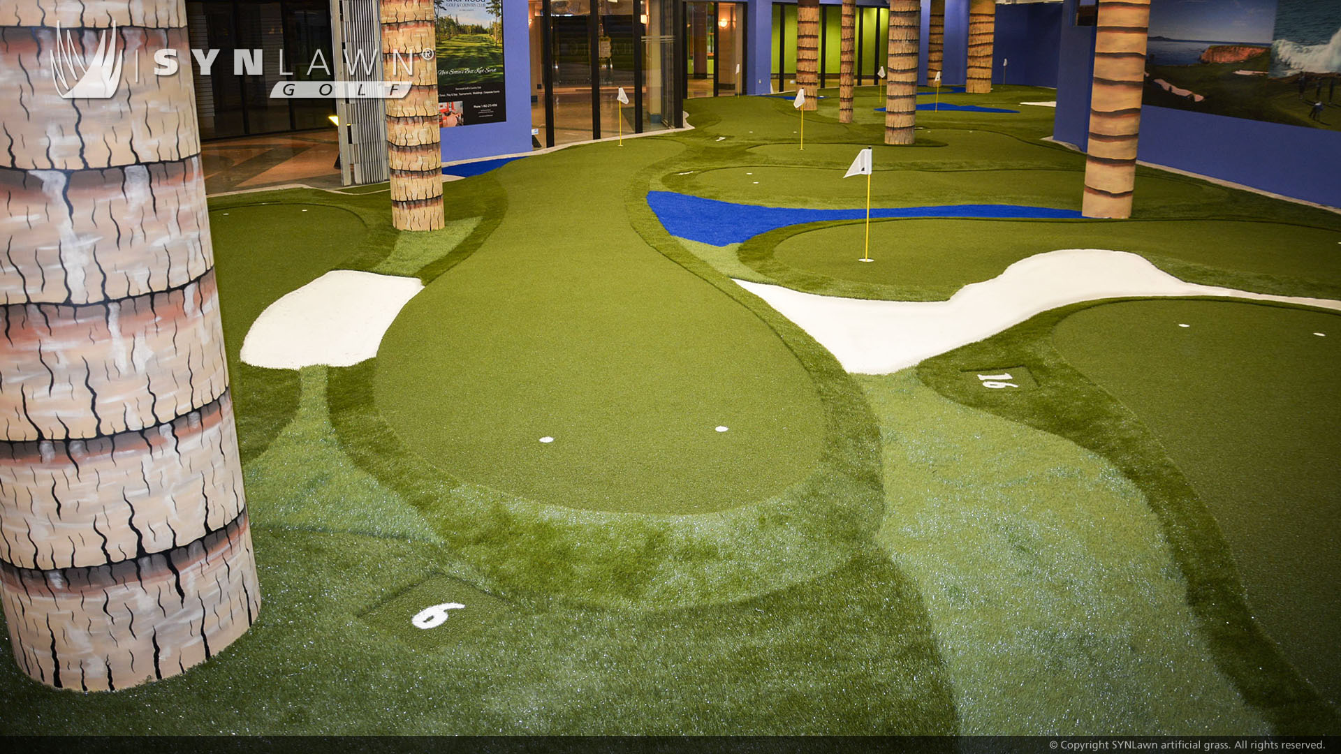 Indoor putting green in Atlanta, GA