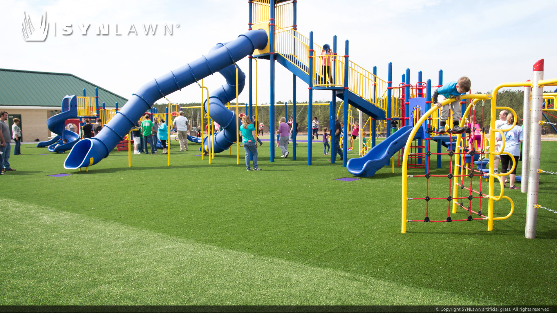 Artificial grass installed on school playground Atlanta, GA 