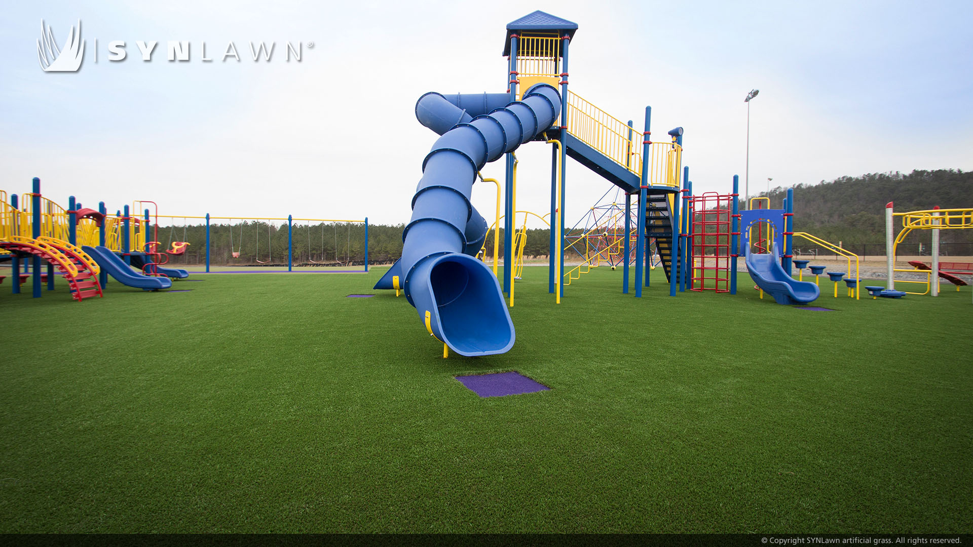 Artificial grass installed on school playground Atlanta, GA 