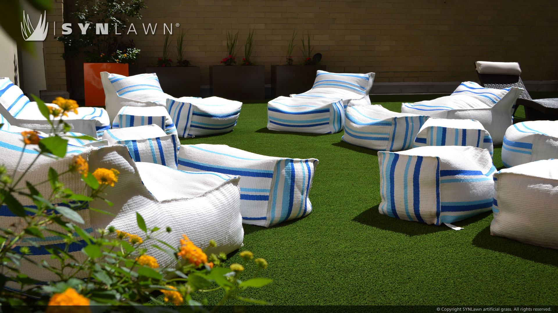 Artificial grass deck in Atlanta, GA