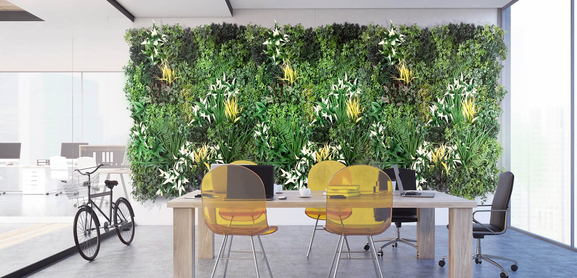 Artificial green walls in Atlanta, GA