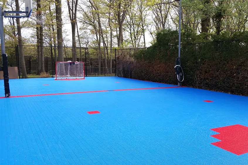 Residential sport surface installed by SYNLawn Georgia